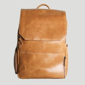 Atlas Supply Co. leather backpack